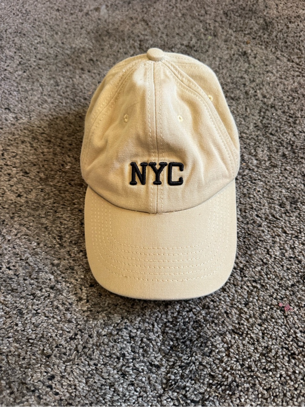 Beige NYC Baseball Cap